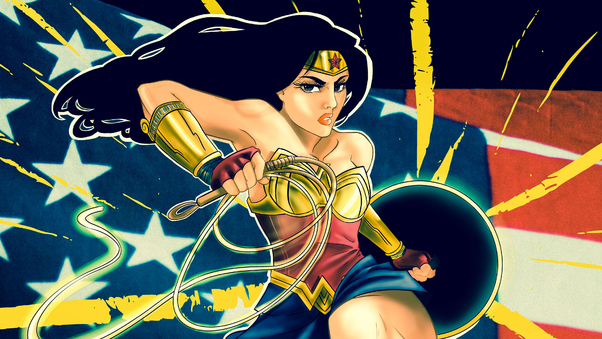 Wonder Woman Original Art Wallpaper