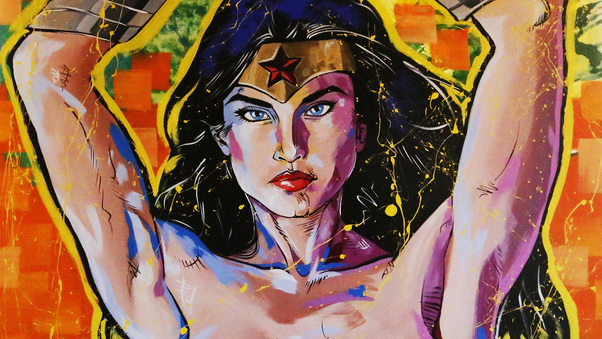 Wonder Woman Painting Art 5k Wallpaper