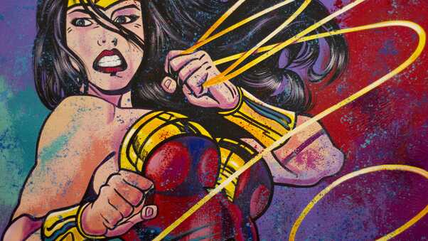 Wonder Woman Painting Arts 4k Wallpaper