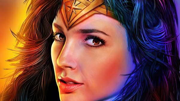 Wonder Woman Portrait Closeup 5k Wallpaper