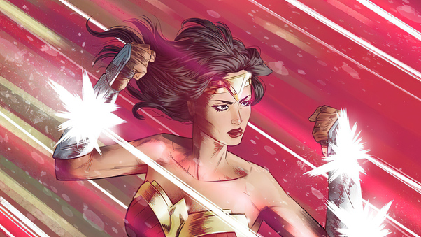 Wonder Woman Power Art 4k Wallpaper