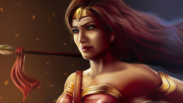 Wonder Woman Ready To Fight Wallpaper