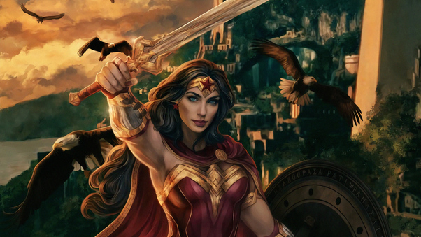 Wonder Woman Real Warrior Art 4k Wallpaper