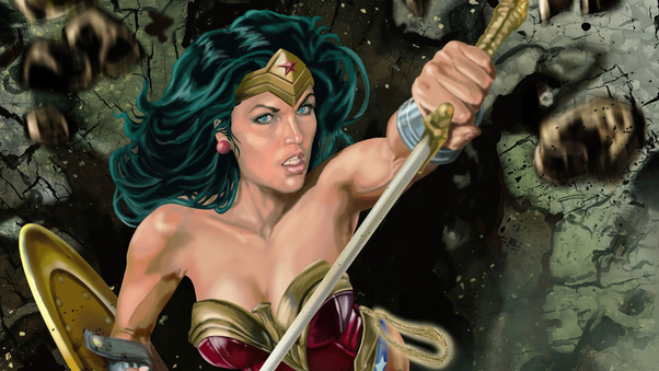 Wonder Woman Sharp Sword 4k Wallpaper