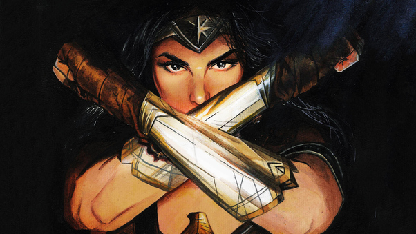 Wonder Woman Sketch Art Wallpaper