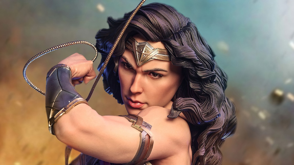 Wonder Woman Statue Art Wallpaper