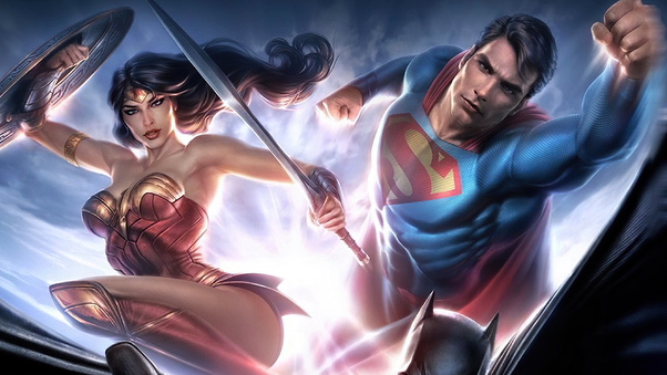 Wonder Woman Super Man Wallpaper