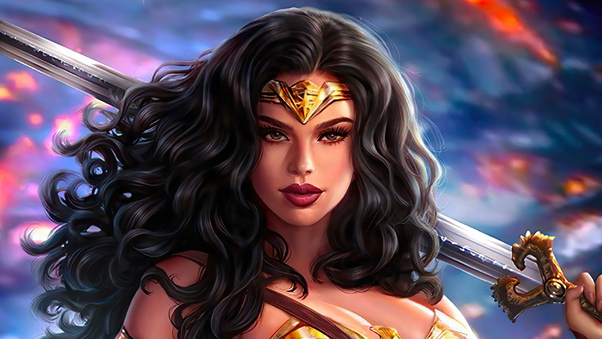 Wonder Woman Synder Cut Illustration 4k Wallpaper