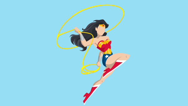 Wonder Woman Vector Style Wallpaper