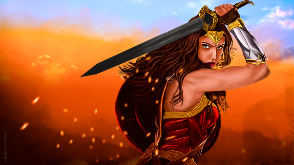 Wonder Woman Warrior 4k Artwork Wallpaper