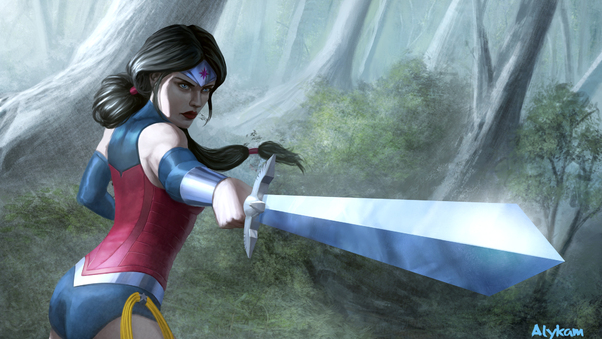 Wonder Woman Warrior Art Wallpaper