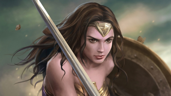 Wonder Woman Warrior Art 4k Wallpaper