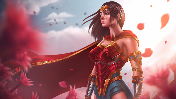 Wonder Woman Warrior Superhero Wallpaper