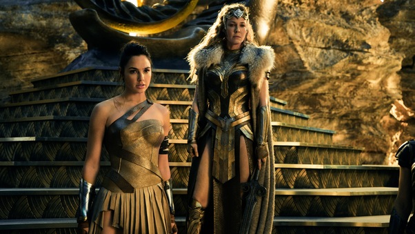 Wonder Woman With Her Mother Hippolyta Wallpaper