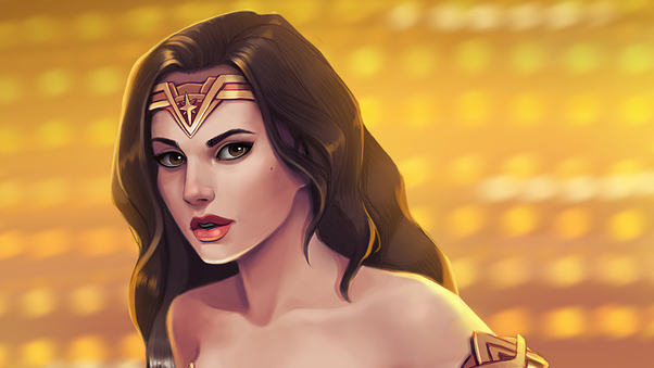 Wonder Woman With Lasso Of Truth Wallpaper