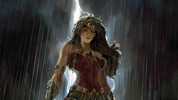 Wonderwoman Digital Art Wallpaper