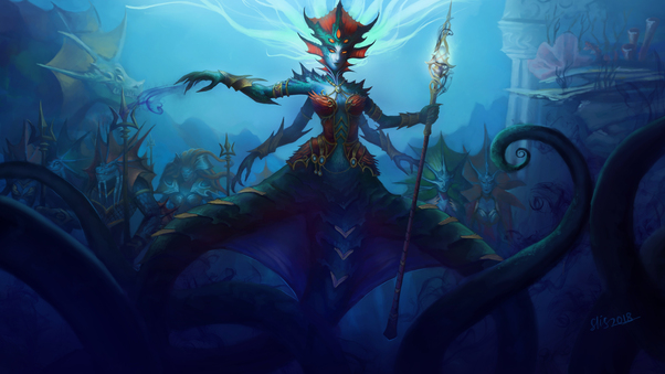 World Of Warcraft Queen Azshara 8k Wallpaper