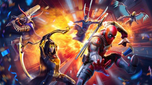 X Force In Marvel Strike Force 4k Wallpaper
