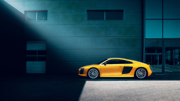 Yellow Audi R8 Wallpaper