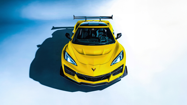 Yellow Corvette C5 2023 Wallpaper