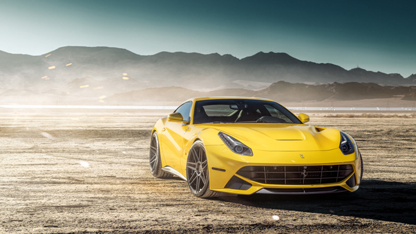 Yellow Ferrari F12 Wallpaper