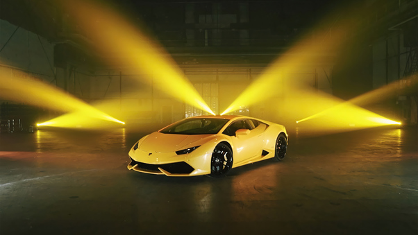Yellow Lamborghini Huracan Wallpaper