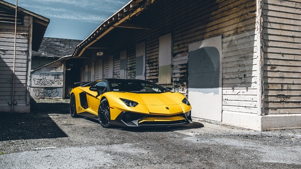 Yellow LamborghiniAventador Wallpaper