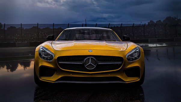 Yellow Mercedes Benz Amg 2020 4k Wallpaper