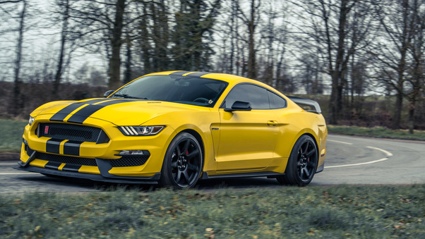 Yellow Mustang 5k Wallpaper