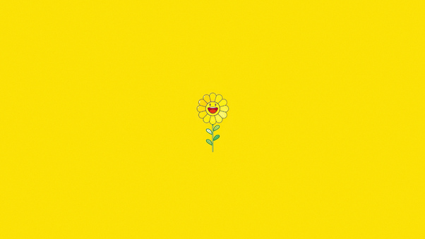 Yellow Sunflower Background Wallpaper