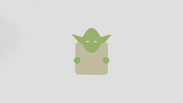 Yoda Star Wars Minimal Doddle 5k Wallpaper