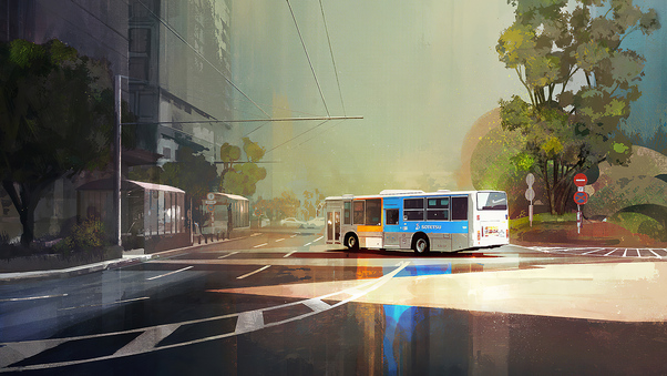 Yokohama Bus Wallpaper