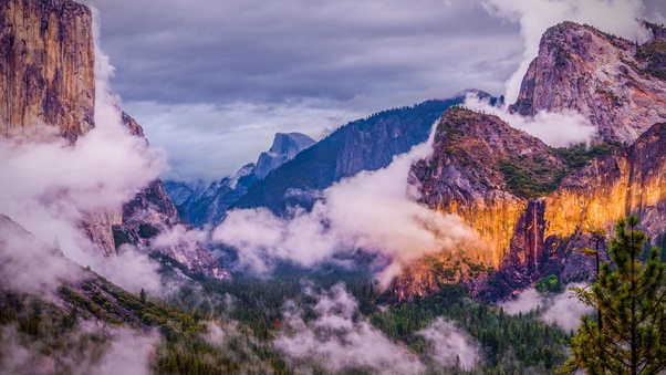 Yosemite National Park Clouds Wallpaper