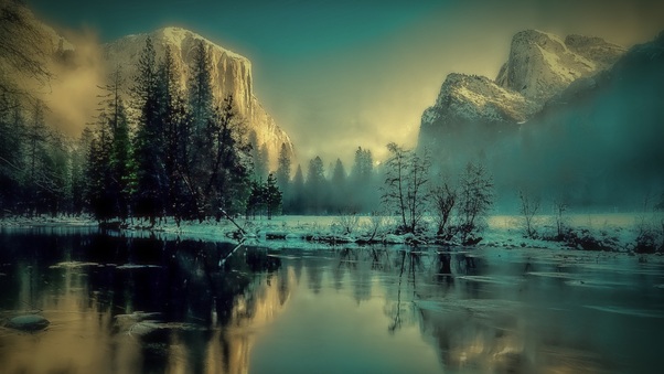 Yosemite Park Landscape Sunrise Wallpaper