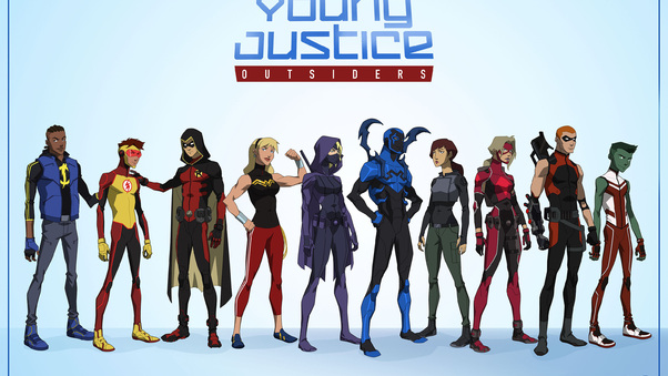 Young Justice Outsiders 2017 Wallpaper