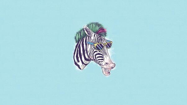 Zebra Minimalism Wallpaper