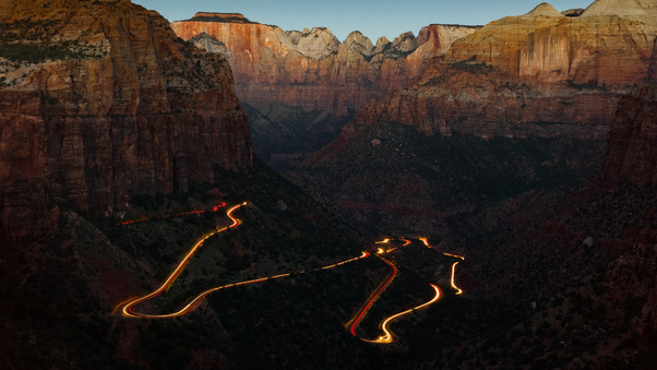 Zion National Park Canyon Overlook At Dawn 4k Wallpaper