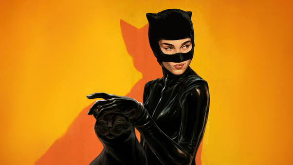 Zoe Kravitz Catwoman Elegance Wallpaper