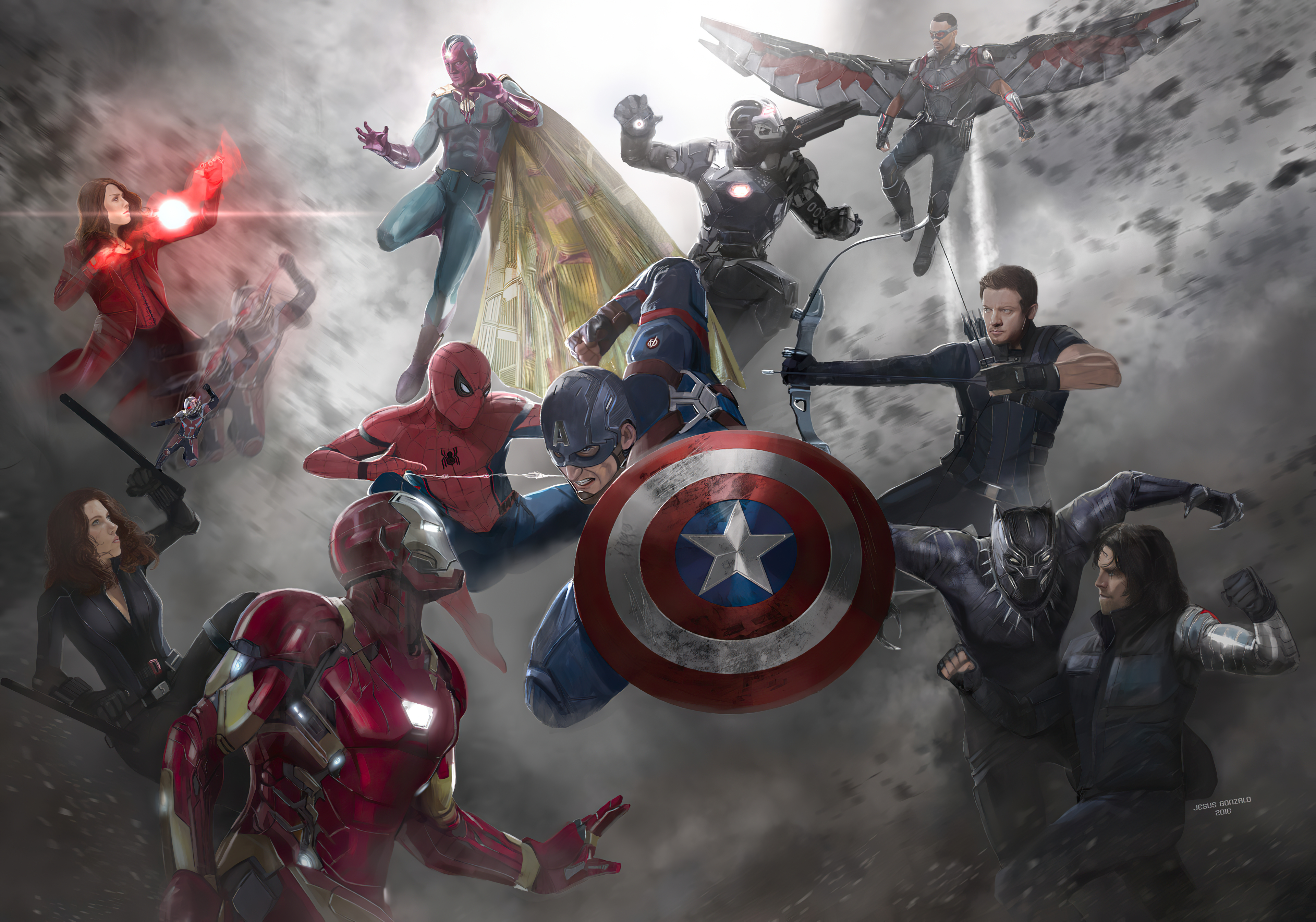 Captain America Civil War 4k 2020, HD