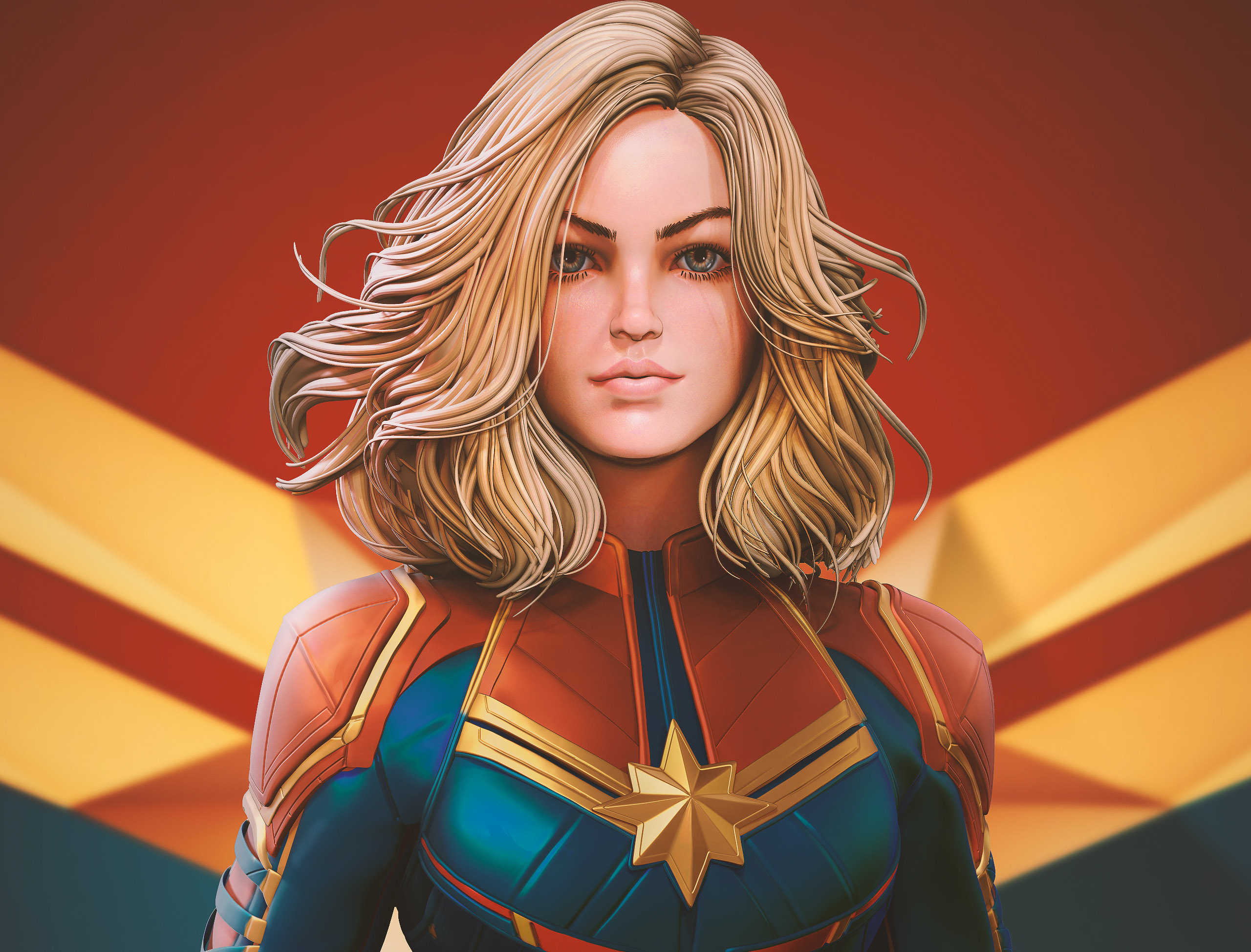 Captain Marvel Newartwork, HD Superheroes, 4k Wallpapers, Images