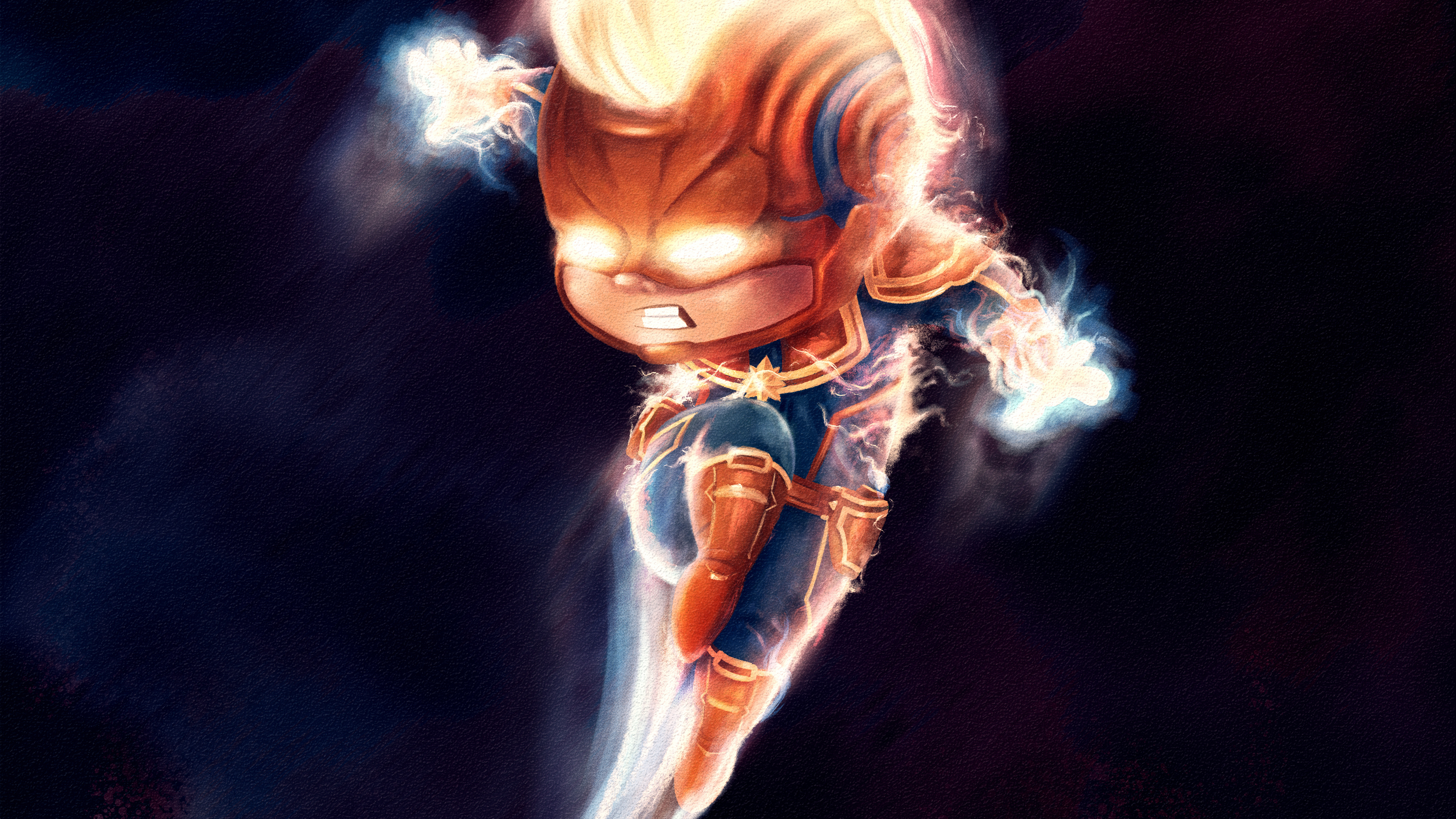 Chibi Captain Marvel 4k Artwork, HD Superheroes, 4k Wallpapers, Images,  Backgrounds, Photos and Pictures
