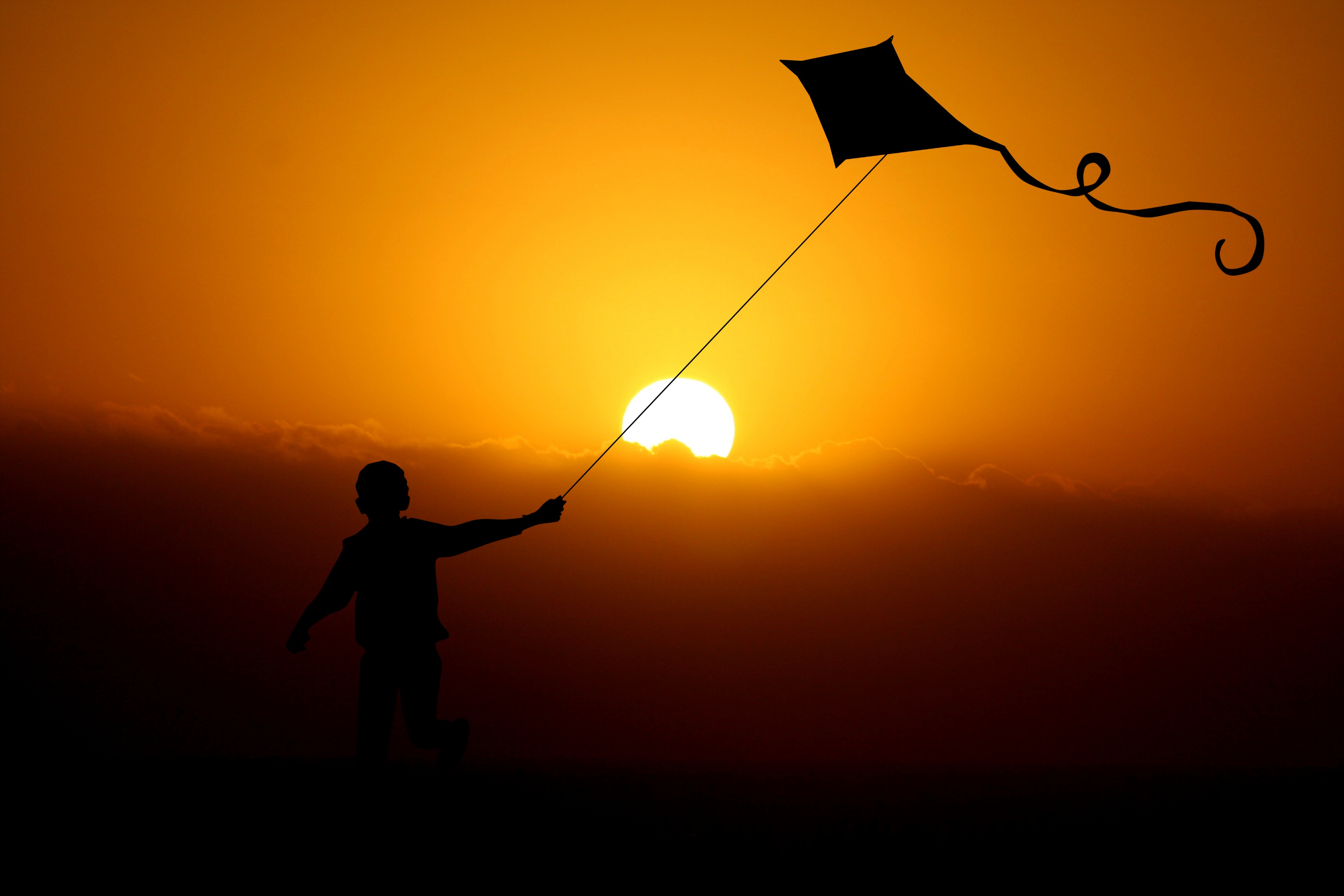 Children Flying Dragon Kite 4k, HD Photography, 4k Wallpapers, Images,  Backgrounds, Photos and Pictures