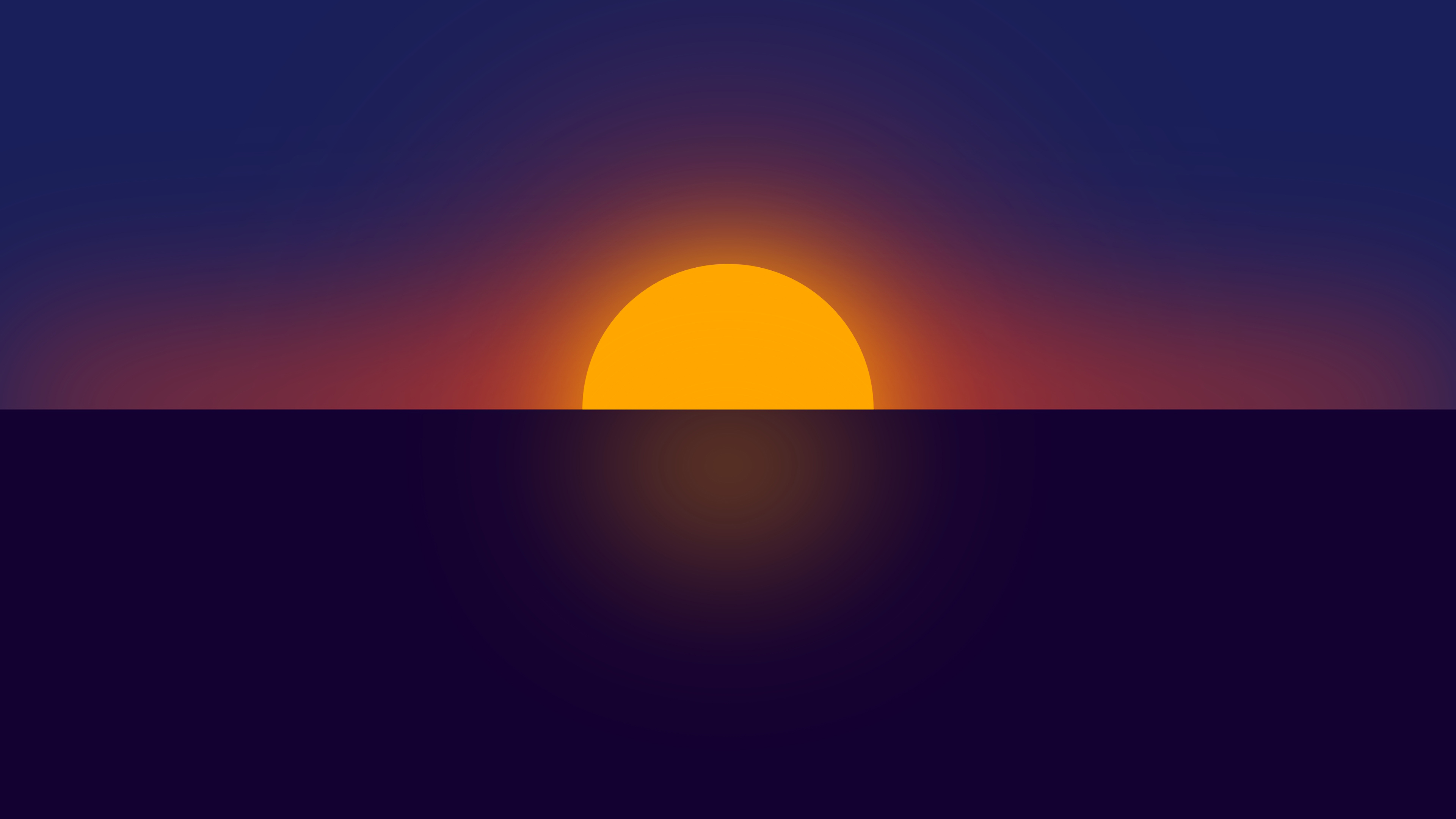 Background Wallpaper 4K - Minimalist Sunset