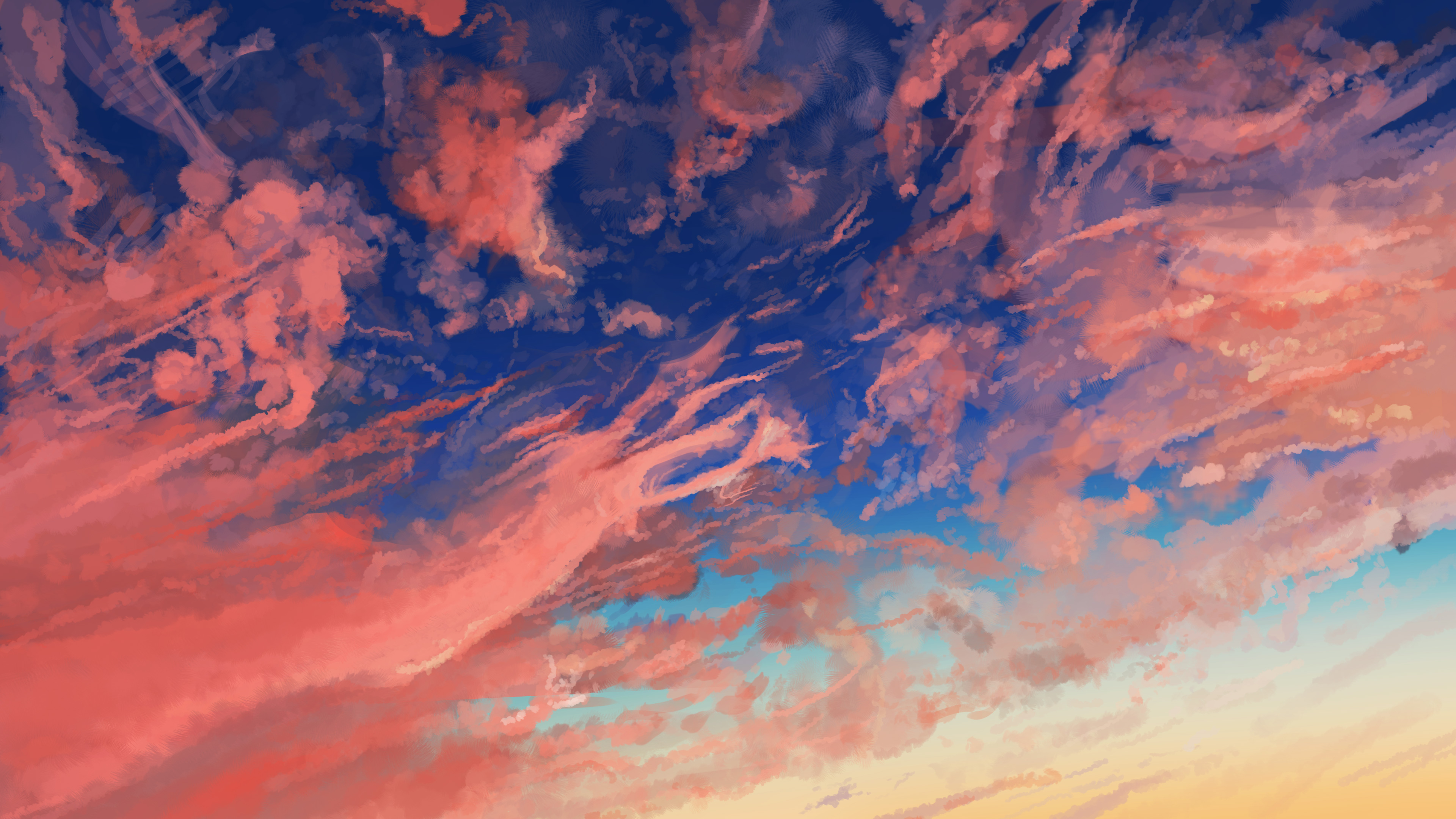 Bầu trời đầy mây trong Anime sẽ cho bạn cảm giác mơ màng và thần tiên. Bức ảnh nền Cloud Sky Anime sẽ mang đến cho bạn trải nghiệm tuyệt vời nhất.