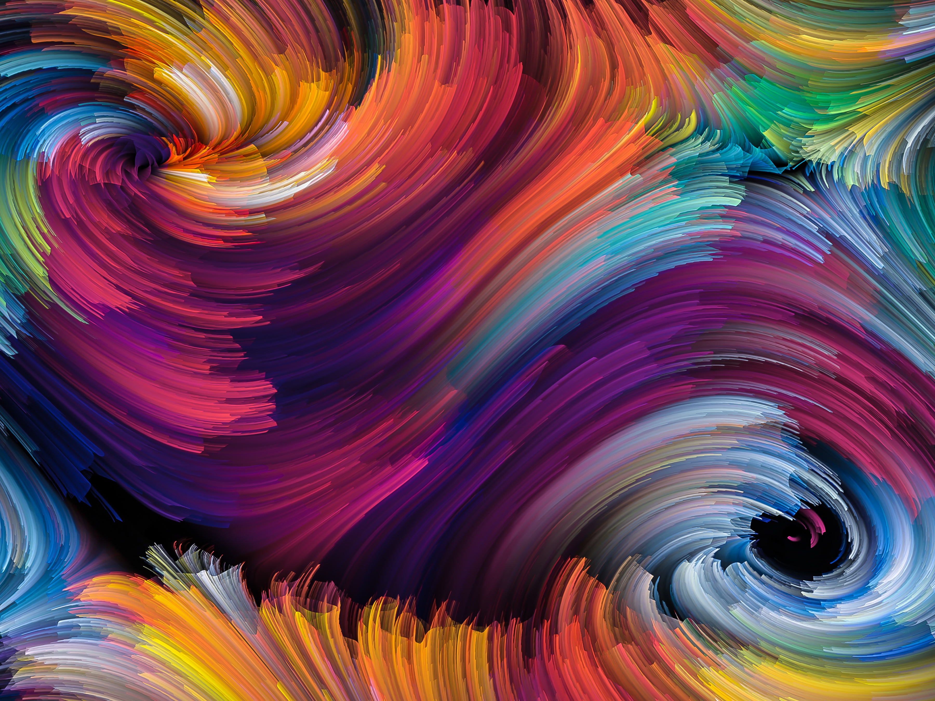 Colorful Spiral Movements Abstract Art 4k Abstract Hd - vrogue.co