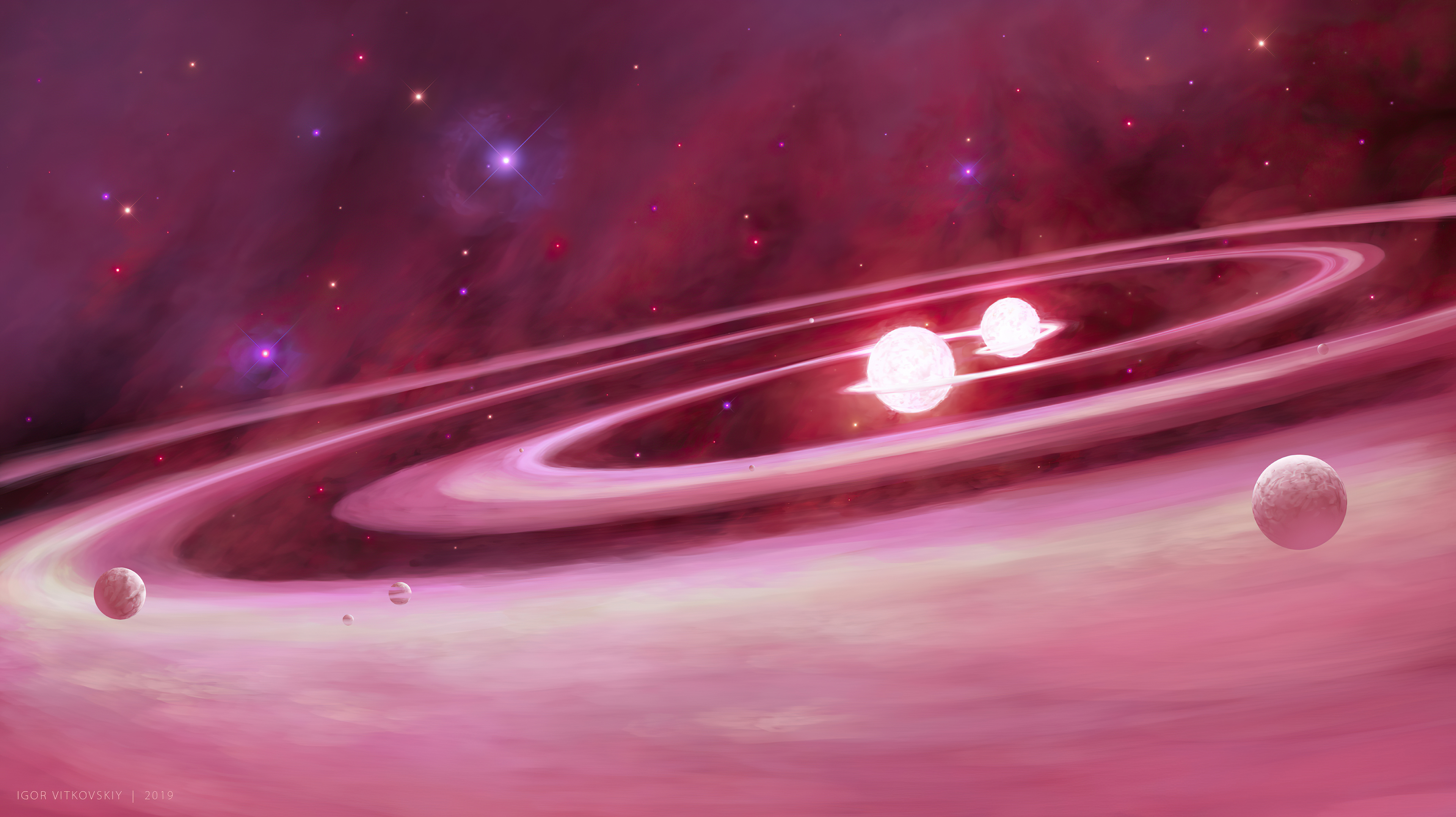 hq pink nebula