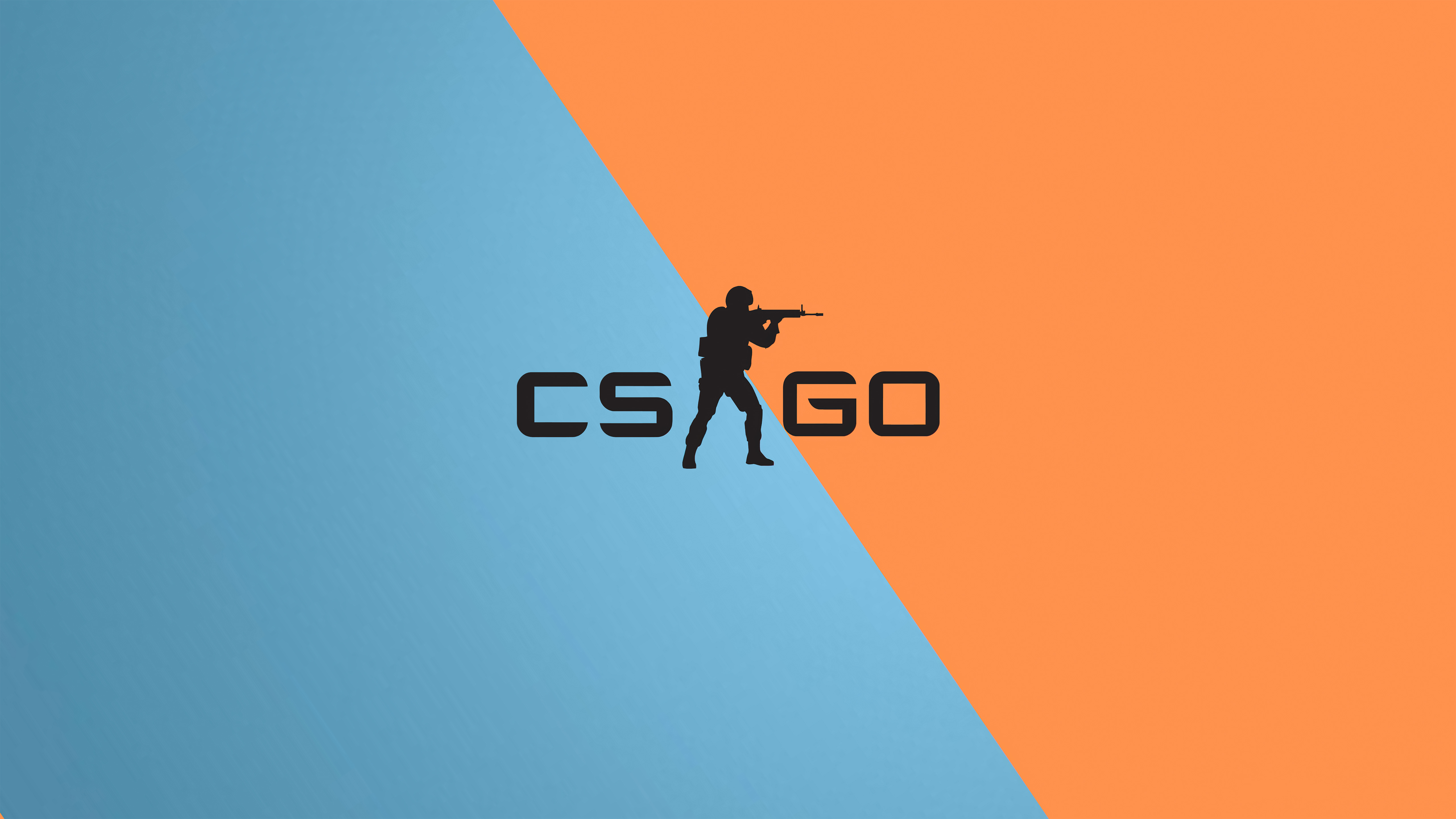 Counter Strike Global Offensive minimal, black backgrounds, CS GO,  creative, HD wallpaper