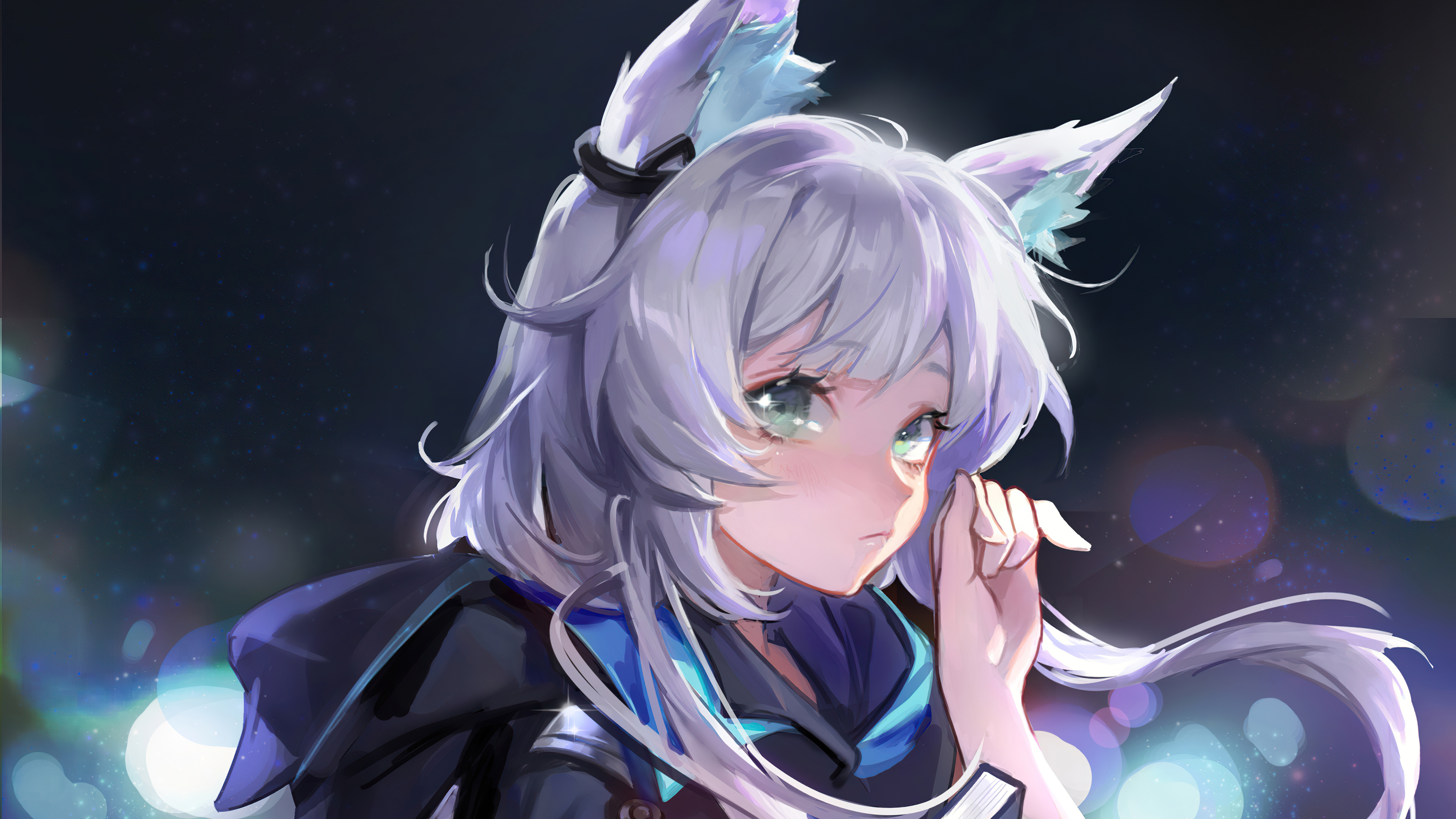 320x240 Cute Anime Girl Caty Hairs Apple Iphone,iPod Touch,Galaxy ...