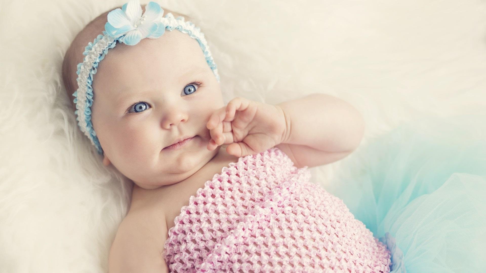 black baby girl with blue eyes