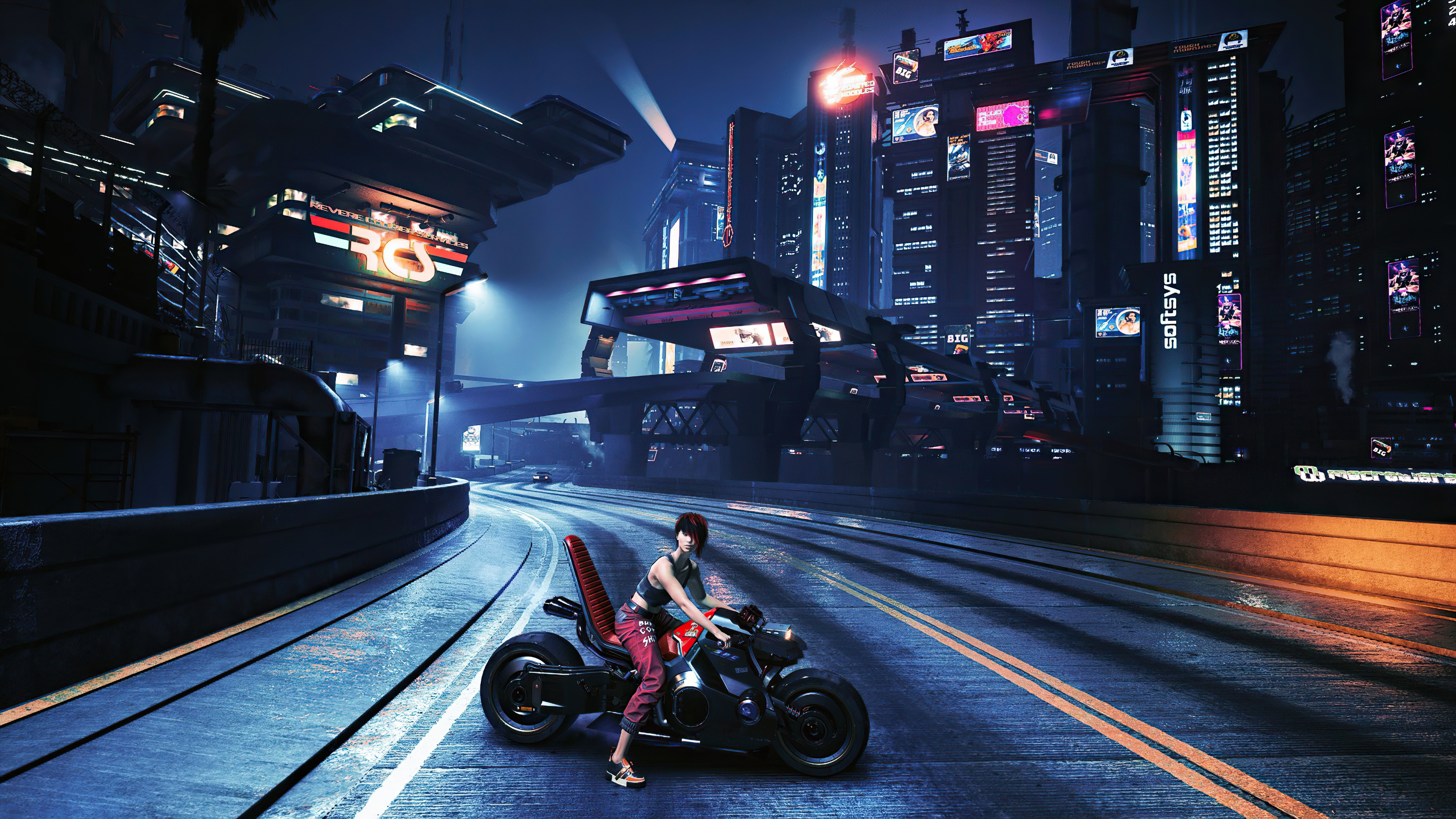 Cyberpunk Girl 4K 8K HD Cyberpunk 2077 Wallpapers